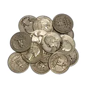 $10 Face Roll of Washington Quarters, (40) 90% Silver Coins