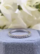 Ann | 14k White Gold | Natural Diamonds | Ring