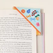 Corner Keeper Fabric Bookmark–Italian Summer