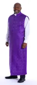 Benedict Full-Length Apron in Purple