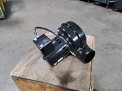 Auger feed combustion blower