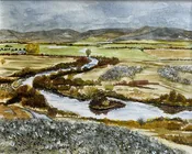 "Classic Silver Creek View" - giclee watercolor print by Mike Pepper — Saddletree Gallery & Framing