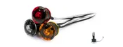 AMBER MINI GROMMET MOUNT PC SIDEMARKER AMBER LENS