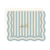Amy Heitman - Hello! Blue Striped Scallop: Single Card
