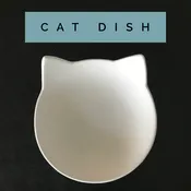 Cat dish P50 — Painted Plate