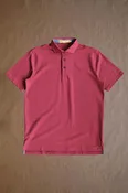 Cafferty Performance Jacquard Polo - Red Line Houndstooth