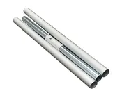 10' 6" Aluminum 2" OD Single Tube Pipe, 3 Piece Pipe