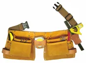11-Pocket Professional Top Grain Moccasin Carpenter Apron