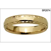 14 KARAT WHITE GOLD GENTS BAND – 2410G