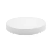 110-400 White PP CT Smooth Top Fine Rib Closure Unlined