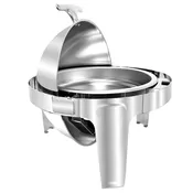 Chafer Roll-Top 6.5QT Round Stainless Steel