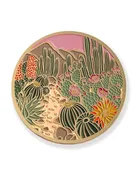 Blooming Desert Gold-Plated Coaster