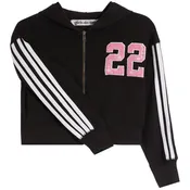 #22 Ribbed Jersey Zip Hoodie