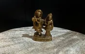 3" Brass Murti Radha Krishna Statue