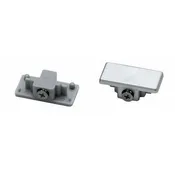 0.5" Height Dead End Cap - Brushed Steel