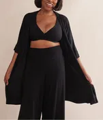 Ana Ono Miena Relax Black Modal Robe 200