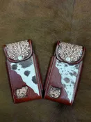 CUEVAS TRADITION | CELL PHONE CASE | HAND TOOLED DESIGN | COWHIDE