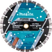 9" Thin Kerf Diamond Blade, Segmented, General Purpose