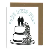 BEST DECISION EVER - GROOM/GROOM CARD — lynn-oleum