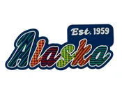 Alaska Festive Multicolor Letters Fridge Designer Magnet 3.25″ x 1.25″