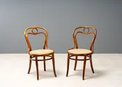 Pair of Antique Thonet Cane Cafe Chairs — RESIDE