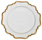 Anna Weatherley Antique White with Gold Dinner Plate