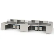 6' x 6' Cubicles - Global Evolve 8-Person Station (ATWPOP209)