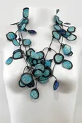 Annemieke Broenink Batiq Necklace Electric Blue