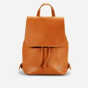 Abby Full-Grain Leather Drawstring Backpack