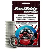 10x15x4 Flanged Rubber Sealed Bearing F6700-2RS 10 Units