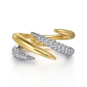 Diamond Bypass Ring