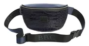 Crocodile Embossed Genuine Full Grain Leather Fanny Pack and Cross Body Bag