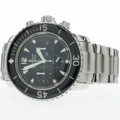Blancpain Fifty Fathoms Black Dial Stainless Steel Chronograph 5085F-1130-71S