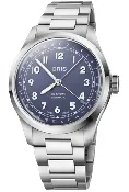 01 754 7798 4068-07 8 20 06  Oris Big Crown Pointer Date 40mm Violet Dial Stainless Steel Case And Bracelet.