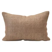 Hallie Lumbar Pillow w/ Metallic Thread, Brown