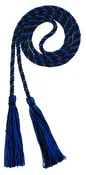 Black and Yale (Royal Blue) Intertwined Cord