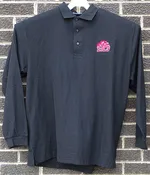 Bearcats Black Silk-Touch Long Sleeve Polo