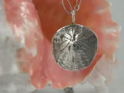 Silver Sand Dollar Pendant — Treasures Fine Jewelry