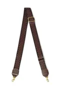 Adjustable Crossbody Strap in Chocolate Checkered