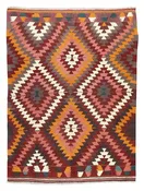 Vintage Kilim Wool Rug 5'0''x6'8''