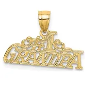 14k #1 Grandpa Pendant