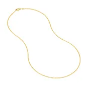 1.15mm Diamond Cut Cable Chain with Lobster Lock