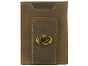 Buck Vintage Tan Leather Magnetic Front Pocket Wallet