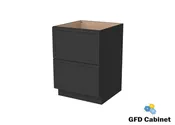 2DB24 Slim Shaker 2-Drawer Base Cabinet 24"Wx34-1/2"Hx24"D