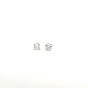 Round Brilliant Cut Diamond Studs 2.00cttw J/SI2 GIA5503292388 GIA1489617263 14Kt White Gold Basket Set Pushbacks