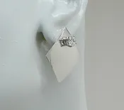 Earring Jackets for Studs, Silver Jackets for Diamonds, Diamond Jackets, Post Ea