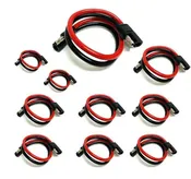 10 Pieces 10 Gauge 12" Quick Disconnect Power Wire Cable Harness
