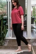 Abby Mid-Waist Cropped Bamboo & Organic Cotton Pencil Pant