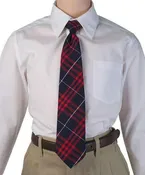 12in Junior Tie Plaid 36 Navy/Red/White Ready-Made
