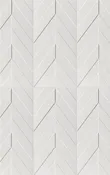 4D Chevron 16X32 White Matte